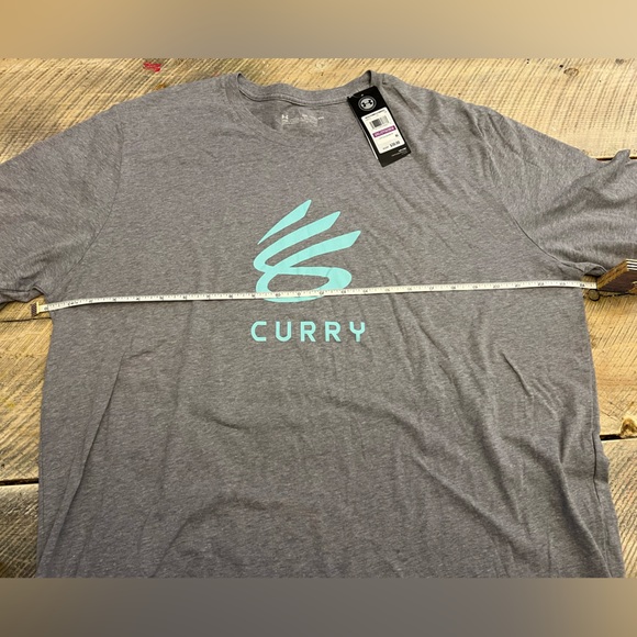 NWT Under Armour Men's 2XL Loose Fit Gray Stephen Curry SC30 Logo T-Shirt - Picture 6 of 7